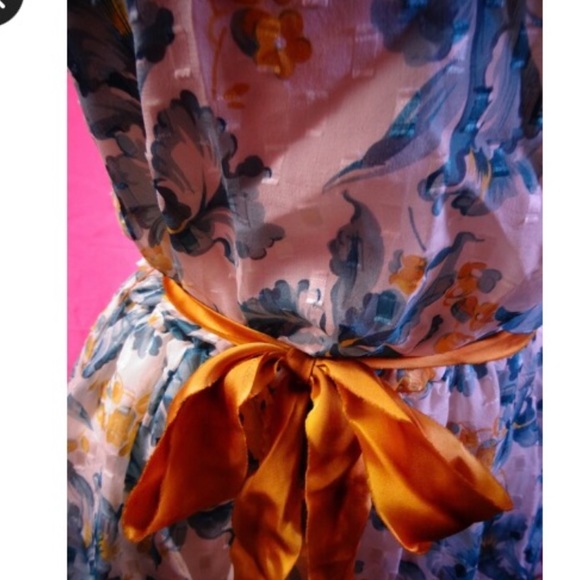 Betsey Johnson floral housewife dress bombshell sheath vintage retro dollbaby